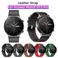 22mm leather band for huawei watch gt 2 pro gt2 2e smart watch band replacement bracelet strap accessories