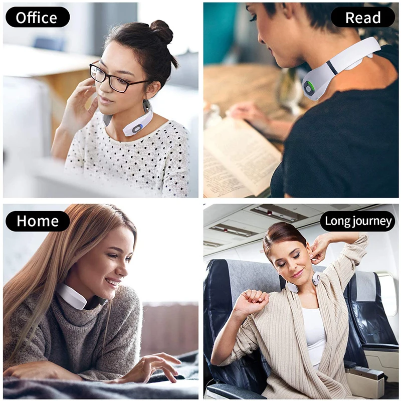 Электрический импульсный массажер для спины и шеи шейный тренировочный воротник