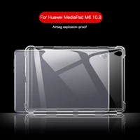 shockproof cover for huawei mediapad m6 10 8 scm al09w09 m6 pro 10 8 case tpu silicon transparent cover coque fundas