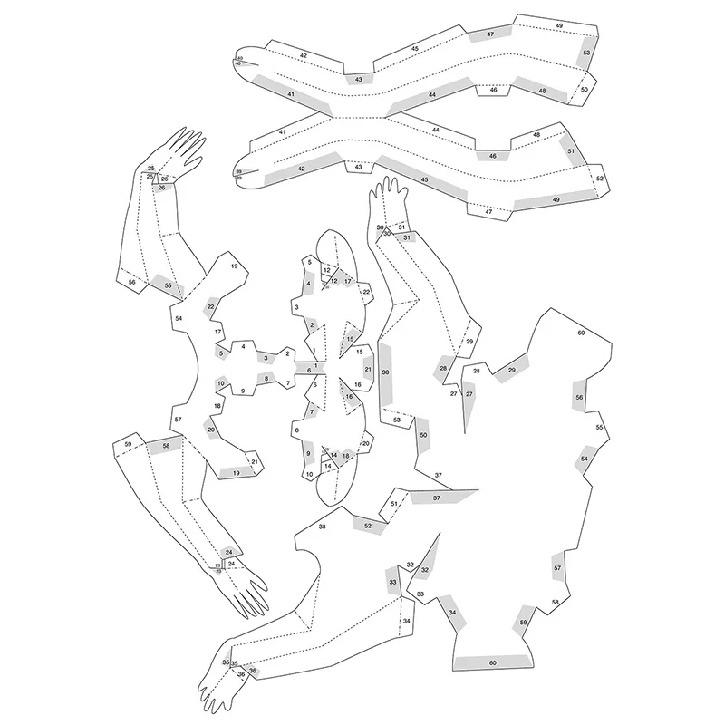 Ring-tailed Lemur Monkey Paper Model Origami Art Mini 3D Papercraft Realistic Animal DIY Kids Adult Handmade Craft Toys WE-010 | Игрушки и