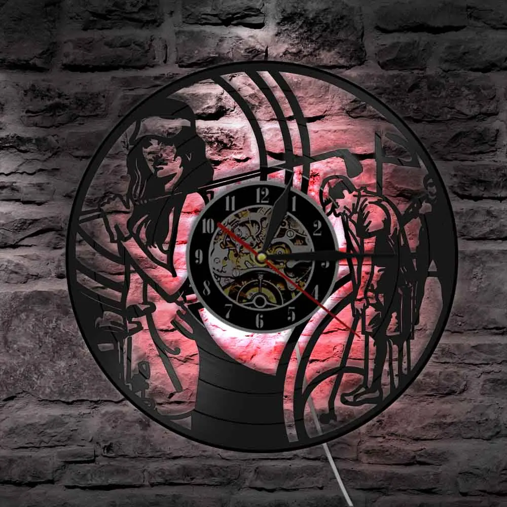 Тематические часы с виниловой пластиной для игры в гольф эксклюзивные настенные