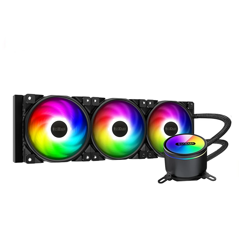 Pccooler GI-CX360/240 CPU кулер для воды 120 мм 5В/3PIN адресуемый RGB вентилятор CPU жидкостное охлаждение для Intel 115x2011 2066 AMD TR4 AM4