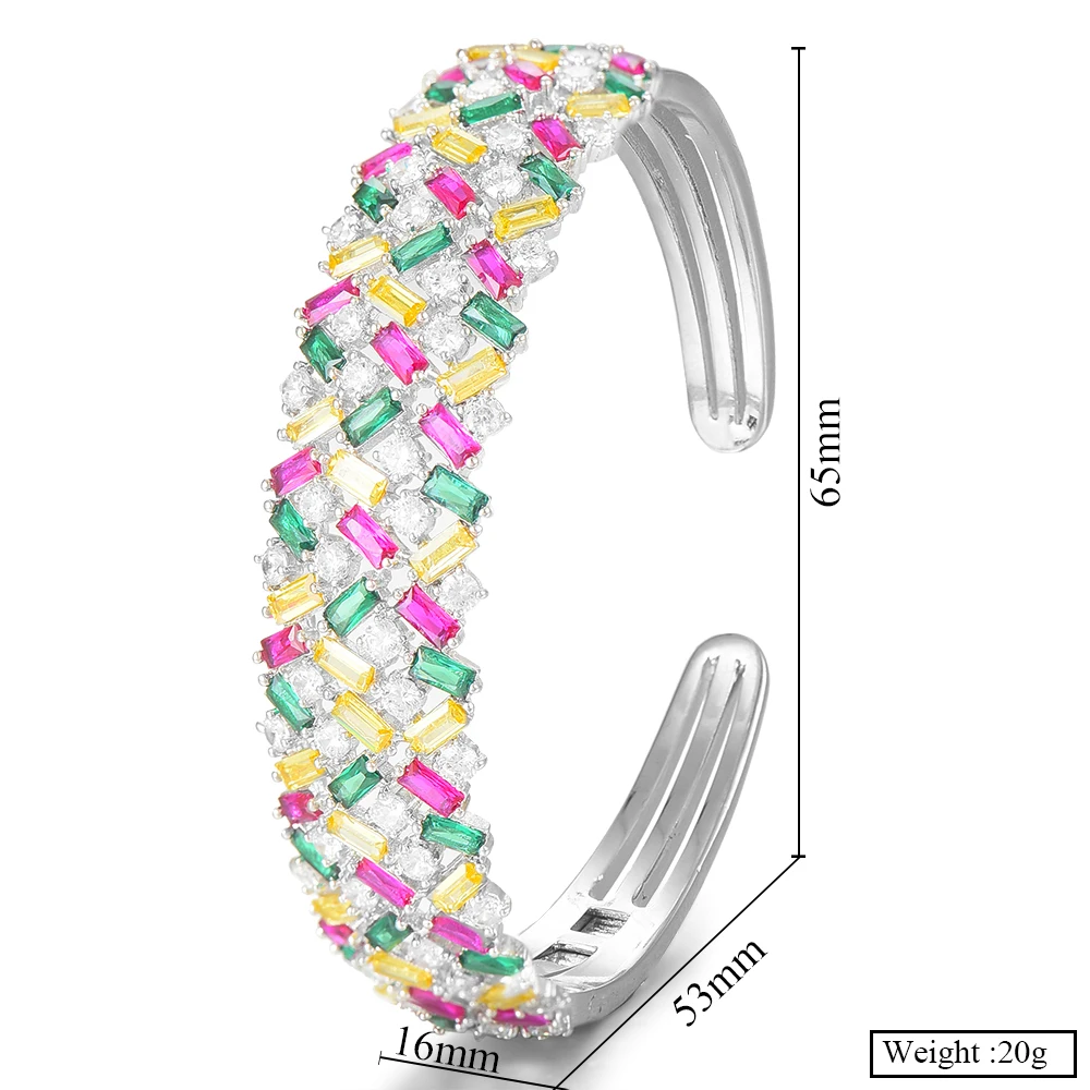 

KellyBola Personality Shiny Open Bangle Women Full Top Quality Best Super Gift for Friends Lover unexpect surprise Luxury Bangle