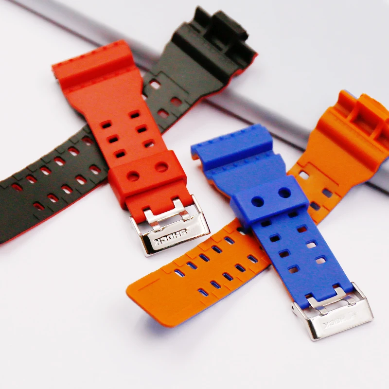 Двухцветные аксессуары для часов булавка с пряжкой Casio мужчин и женщин на ремешке