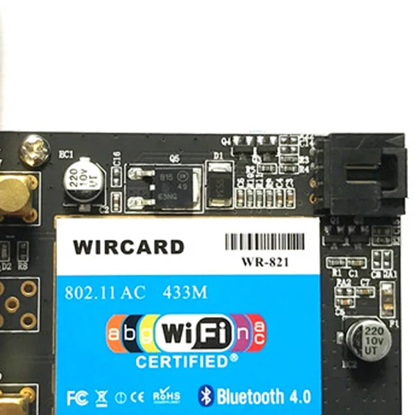 HOT-WIRCARD Dual Band  PCI-EX1 Wlan Wi-Fi Bluetooth  433 / 802.11A/B/G/N/Ac 2, 4/5G BT 4, 0  Realtek RTL8821AE