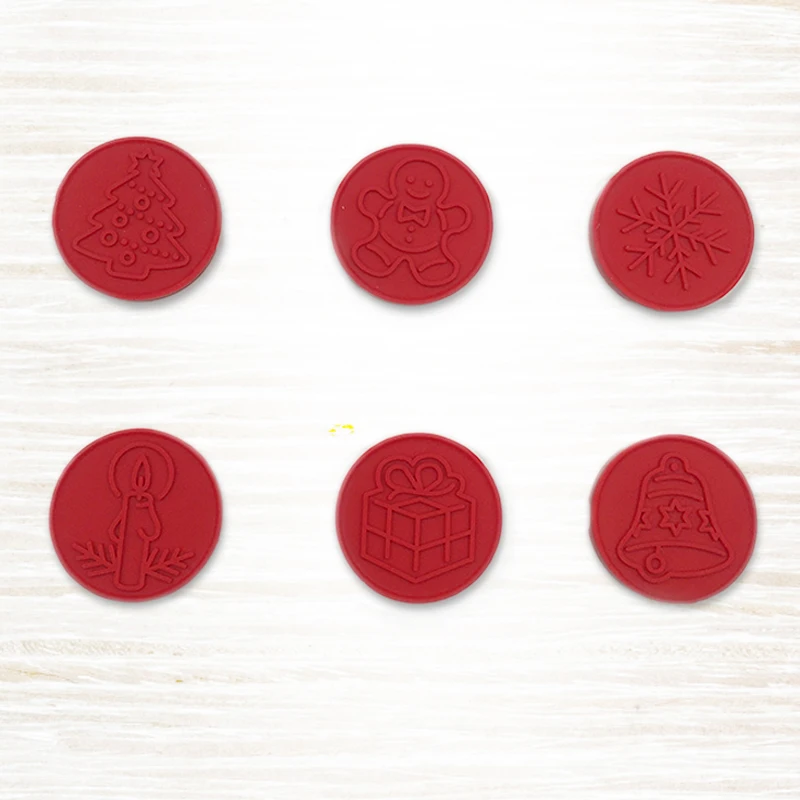 

6Pcs/set Cookie Stamp With 6 Patterns Cutter Christmas Biscuit Mould Tools