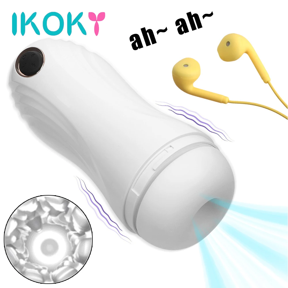 Реалистичная Вагина для мужской мастурбации IKOKY стимулятор сосания пениса с