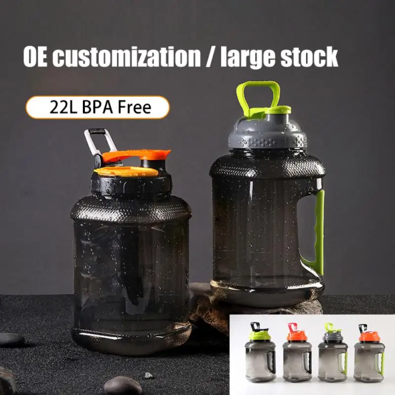 

2023 Fuel injection 2.2L outdoor Gym fitness kettle large capacity portablel riding water bottle plastic sports kettle