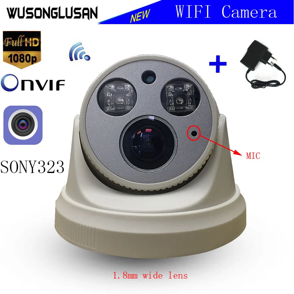 Домашний Wifi IP монитор безопасности 1080P 960P 720P CMOS купол 1,8 мм широкоугольный CamHi приложение Onvif аудио запись CCTV IP камера безопасности