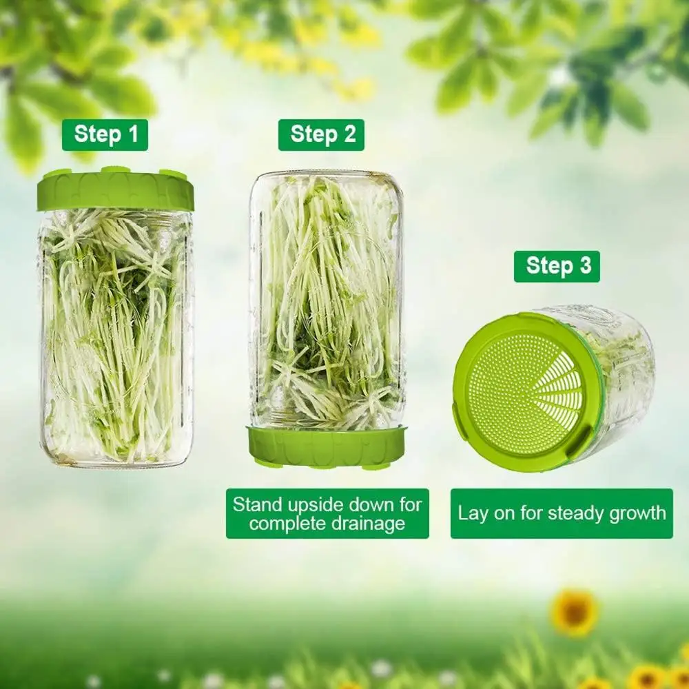 Прорастания крышкой Еда Класс сетки магазин Sprout Крышка комплект семеноводства