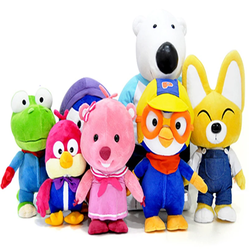 

1pcs 23-45cm Penguin Petty Eddy Crong Loopy Poby Harry and His Friends Plush Toys Doll Soft Stuffed Toys Gift for Children Kids