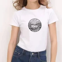 2021 womens top universe printed t shirts harajuku short sleeved oversized funny printed t shirt fashion casual white t shirt