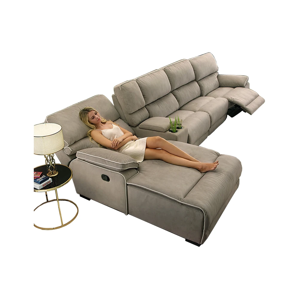 

Диван секционный тканевый, Электрическое Кресло-шезлонг, комплект мебели для гостиной