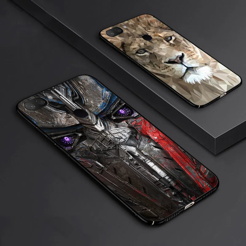 MI8LITE чехол китайский дракон Лев волк мир защита от взрывов закаленное стекло