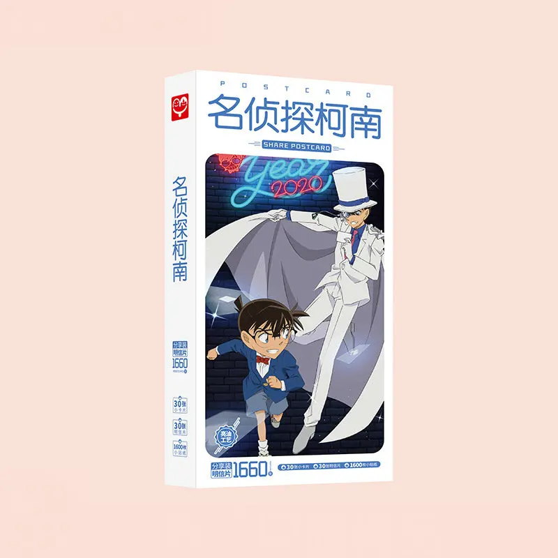 1660 шт./кор. рубашка в стиле детектива Конана открытки аниме пост открытка с