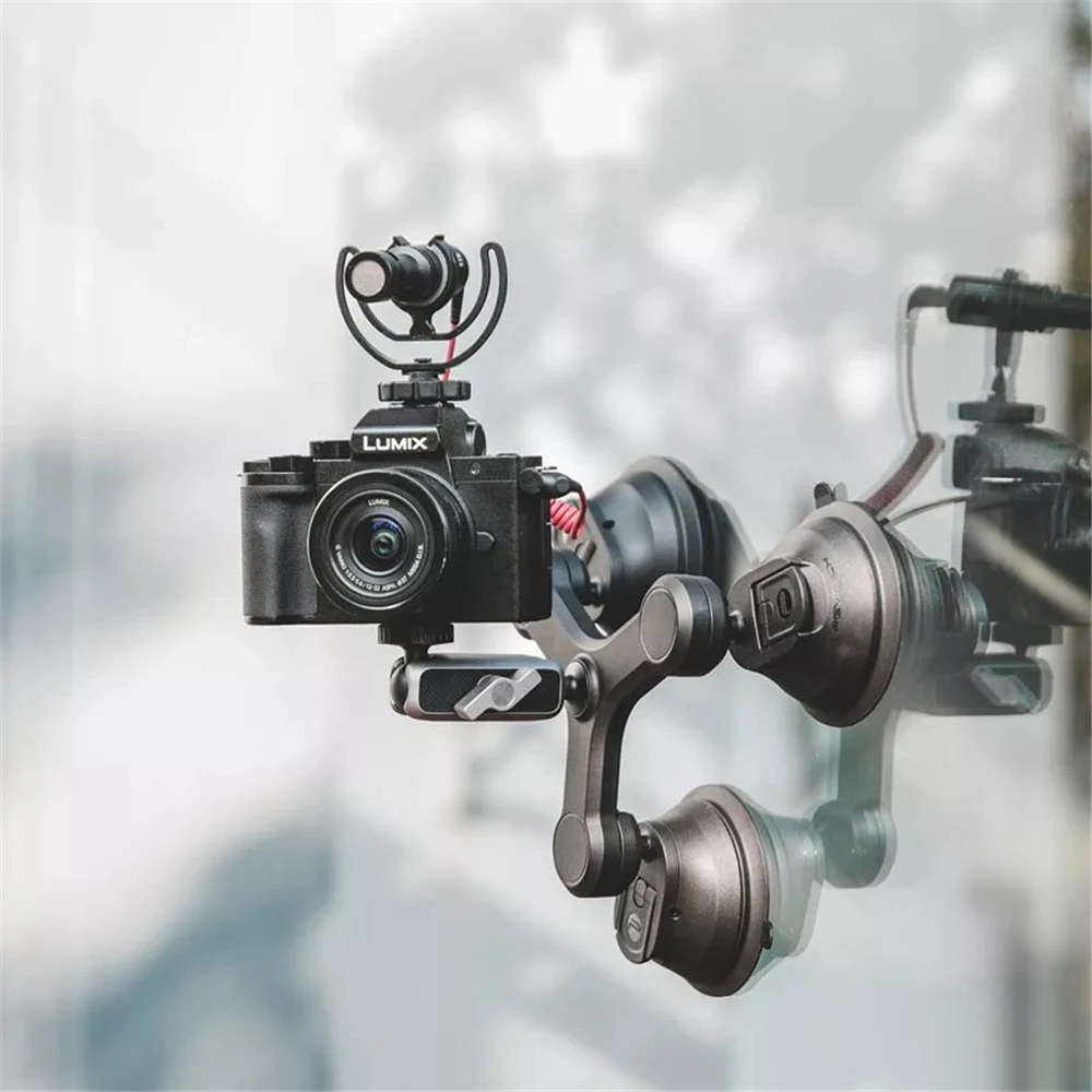

PGYTECH Triple Cup Three-Arm Camera Suction Mount Car Holder Window Mount for Gopro Hero 9 Insta360 One X2 Pocket 2 Gimbal