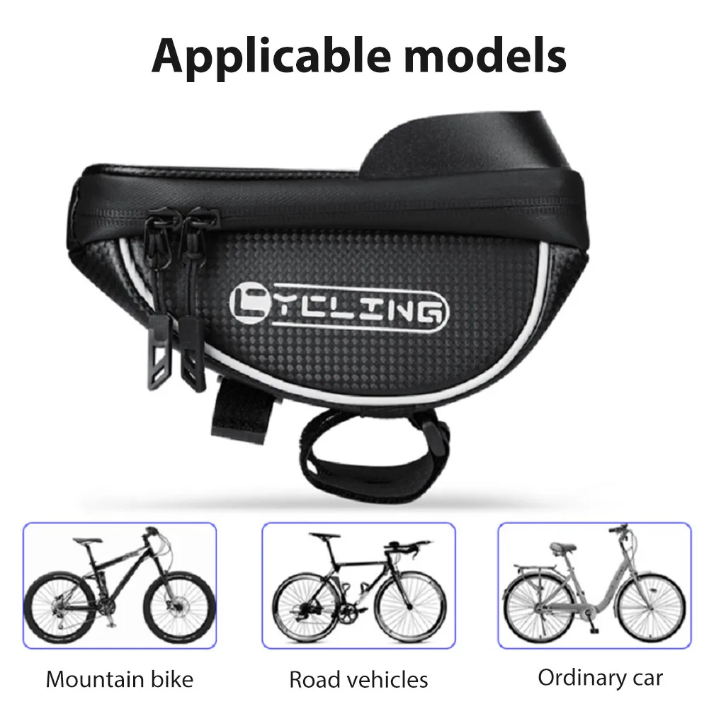 

Bike Front Frame Bag 2.5L Bicycle Front Top Tube Storage Bag Waterproof Touch Screen Phone Mount For Cycling Bike Accessories