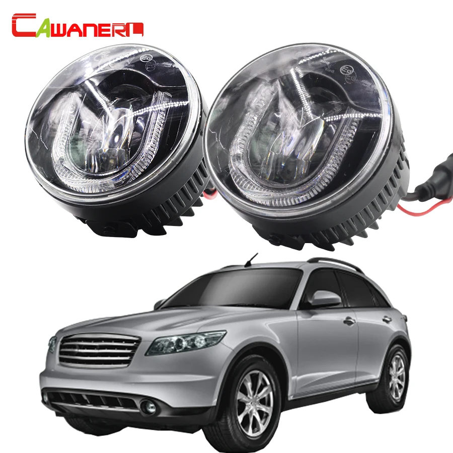 Автомобисветильник светодиодсветодиодный Противотуманные фары Cawanerl для Infiniti FX45