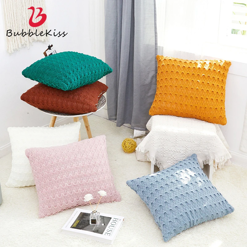 

Хит продаж 2020, наволочка для подушки, вязаная домашняя наволочка для дивана, чехол для подушки розового цвета для девочек, наволочка для под...