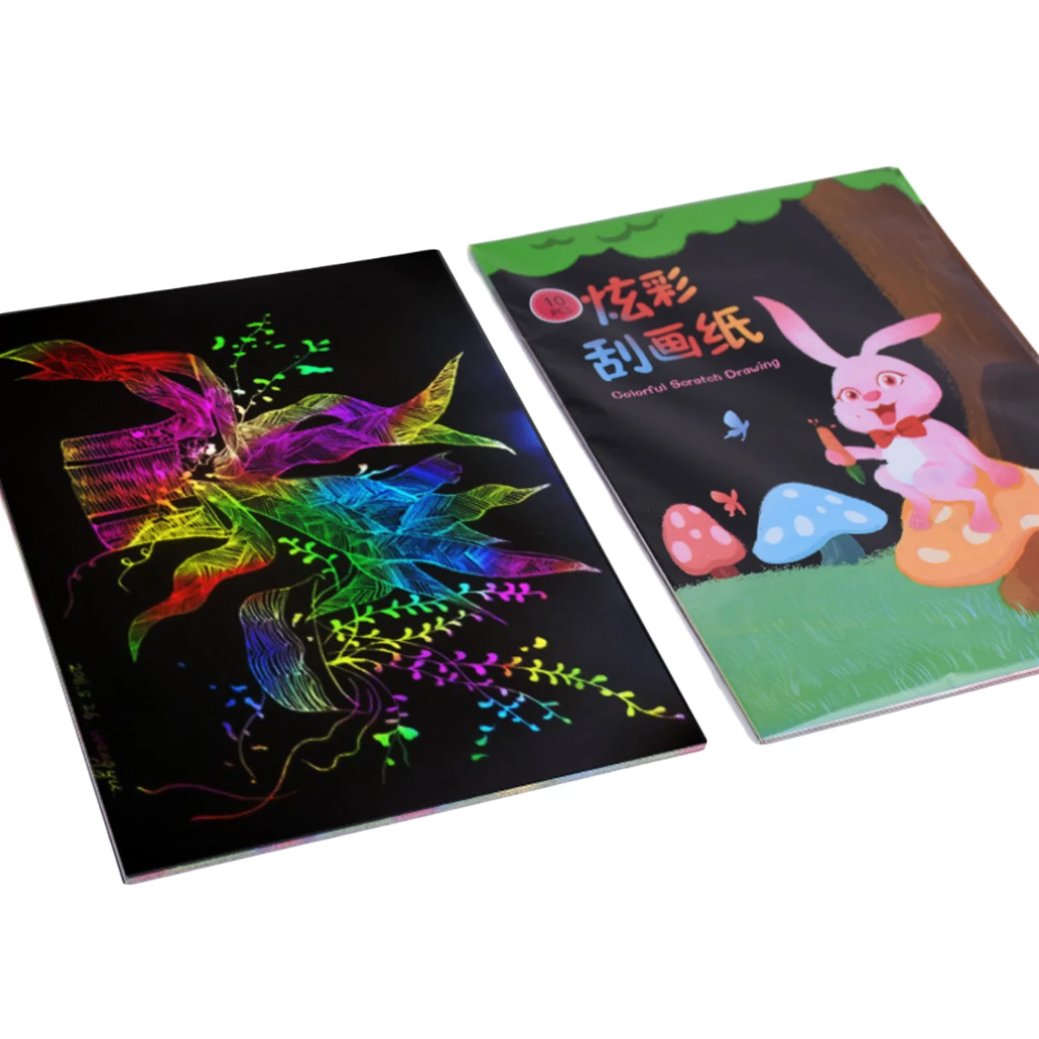 30 шт. радужные скретч карты Волшебная Живопись бумага красочная игрушка для