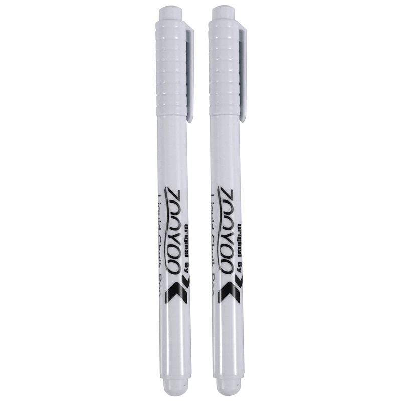 

2PC Liquid Chalk Pen Marker For Glass Windows Chalkboard Blackboard white