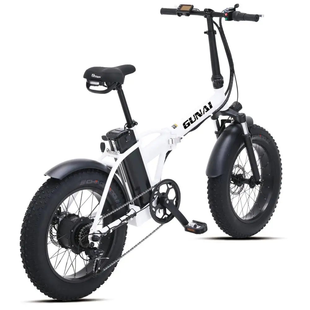 Online GUNAI Elektrische Bike 20 Zoll 48V 15Ah Ebike 500W Mountainbike Elektrische Klapp Fahrrad 4,0 Fett Reifen Für Land Schnee Berg