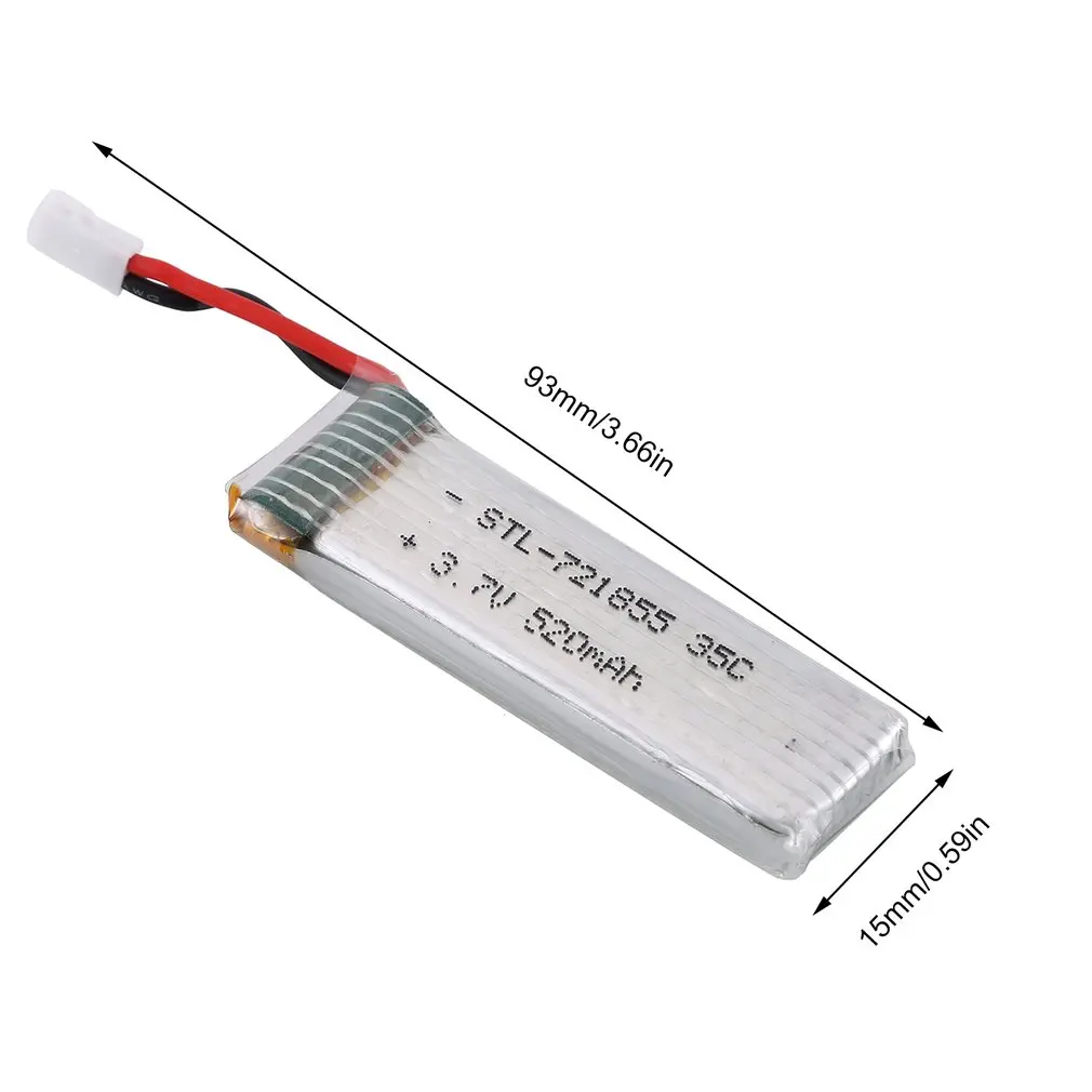 3 7 V 520mAh 35c перезаряжаемый аккумулятор для беспилотника Lipo литиевая батарея RC WLtoys