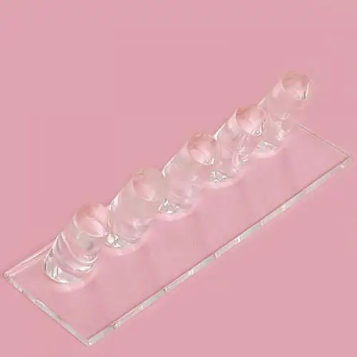 

1-5 Finger Ring Display Jewelry Holder Clear Acrylic Stand Showcase