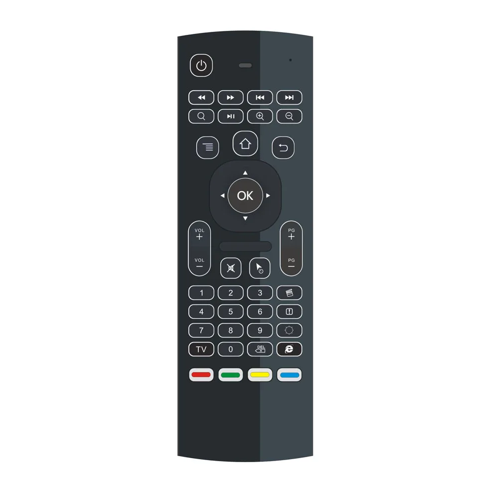 USB2.4G Air mouse с подсветкой Fly Mouse беспроводная мини игровая клавиатура для Android TV Box X92