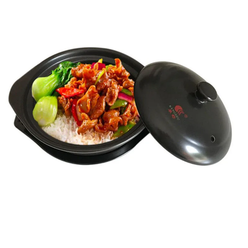 

Ceramic Casserole Yellow Braised Chicken Claypot Rice Noodles Open Flame Special Small Shallow Pot Casserole Enamel Pot