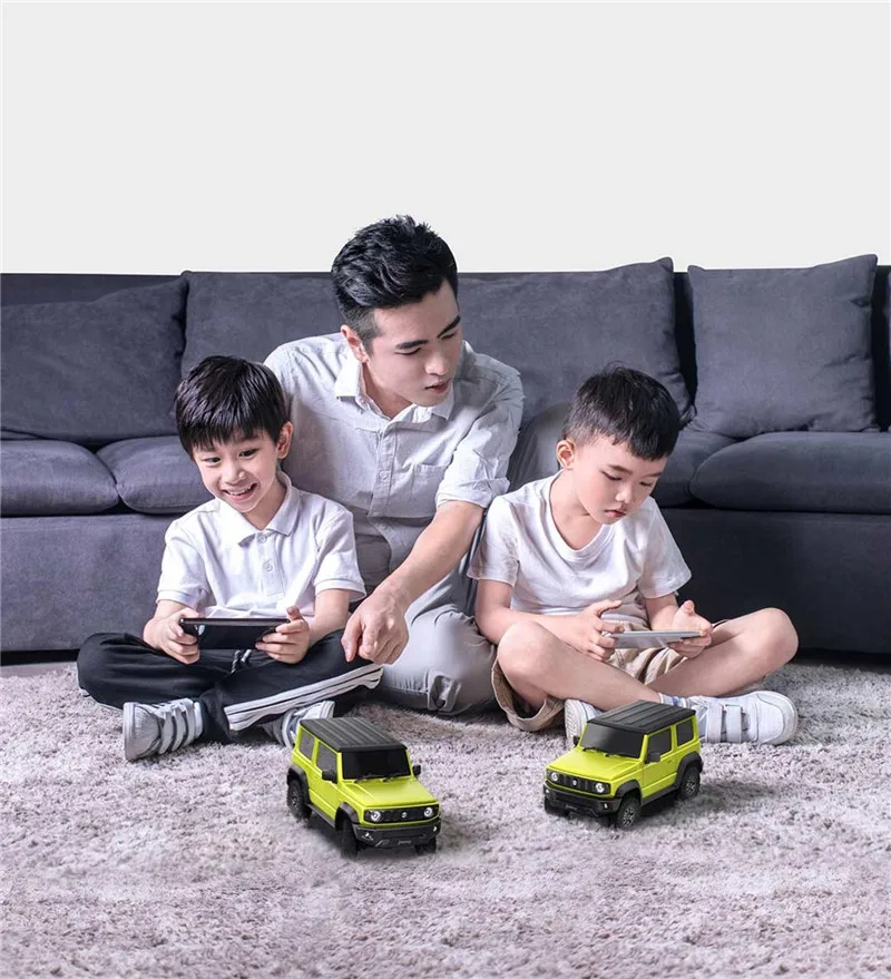 

RC Car For XIAOMI XMYKC01CM 4WD 1:16 Proportional Suzuki Jimny Sierra Rock Crawler App Control Yellow Intelligent Vehicle Toys