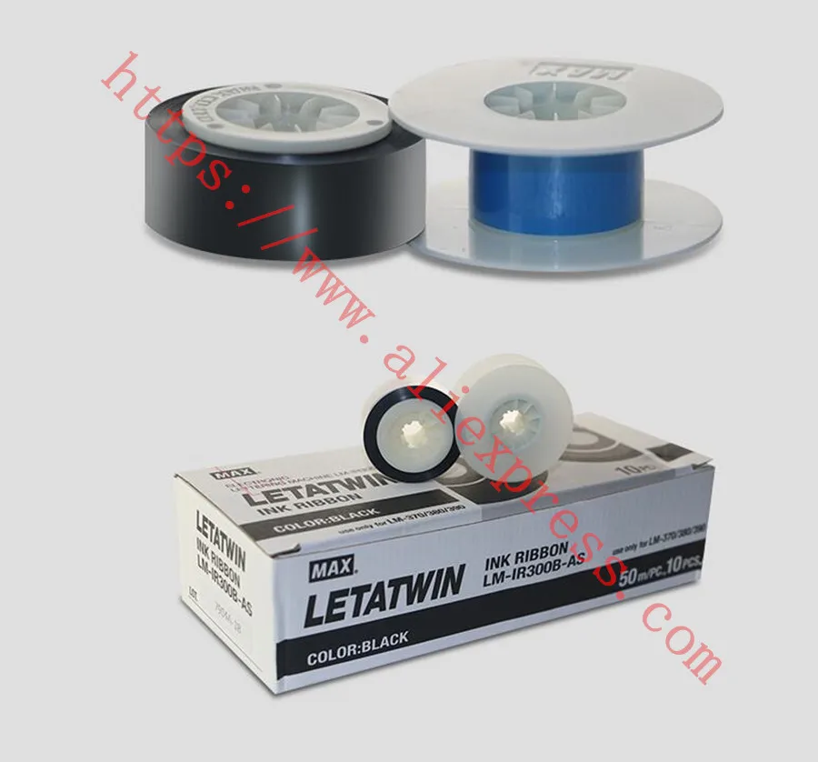 Cable ID pritner MAX Ink Ribbon LM-IR300B-AS new original For Tube Printer electronic lettering machineLM-380A LM-380E LM-390A | Компьютеры