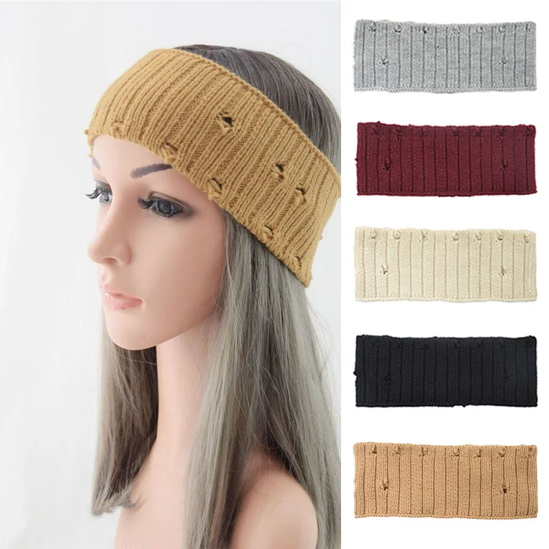 

Knitted Headbands Stretchy Soft Wide Headwrap Wears Design Hair Accessories for All Hair Daily Use Plain Color PR Sale