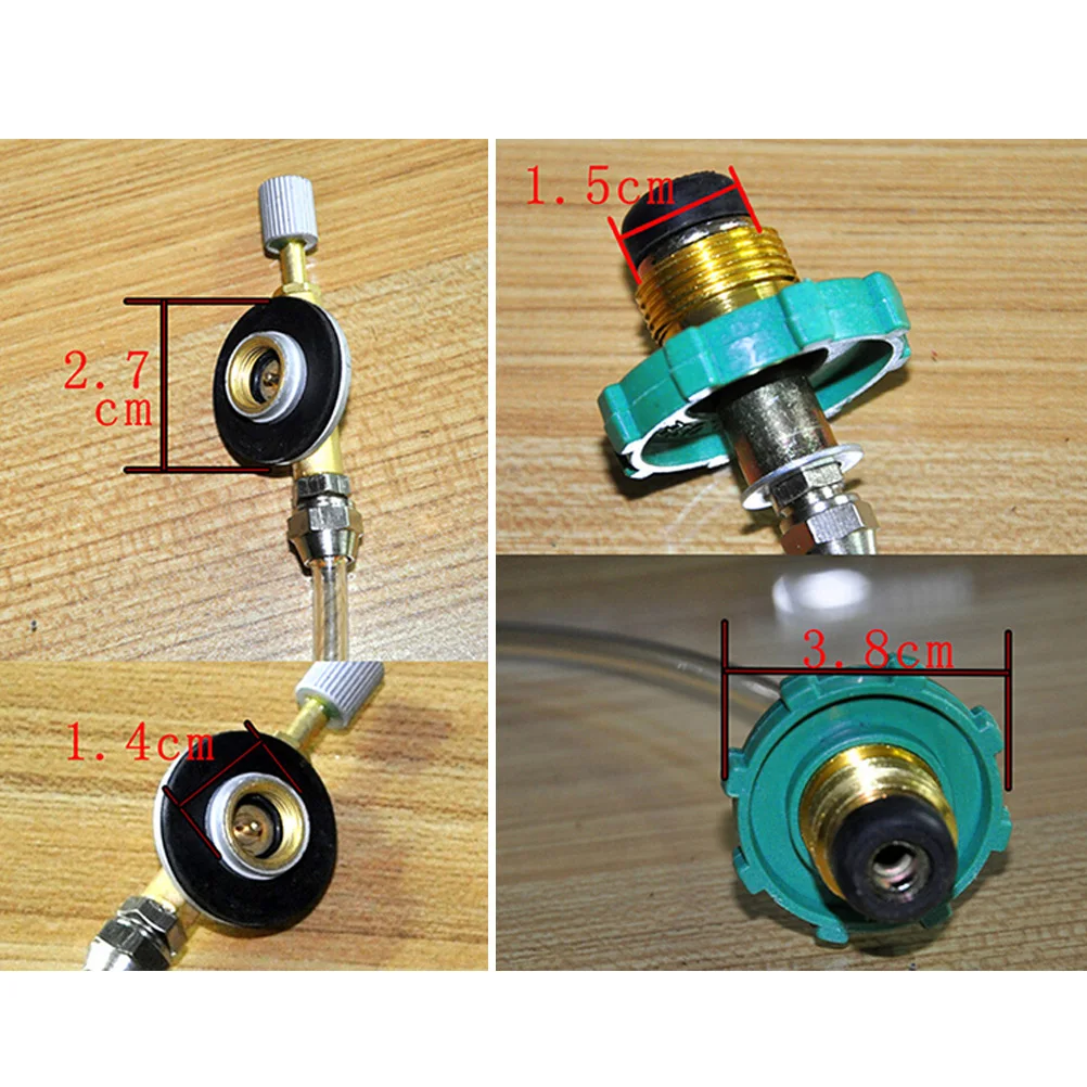 

1Pc Camping Outdoor Gas Propane Flat Cylinder Tank Refill Coupler Adapter