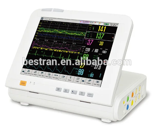 

BT-FM02 hospital 12.1" Folding-up Color touch screen fetal heart mother price of monitor Fetal & Maternal Monitor