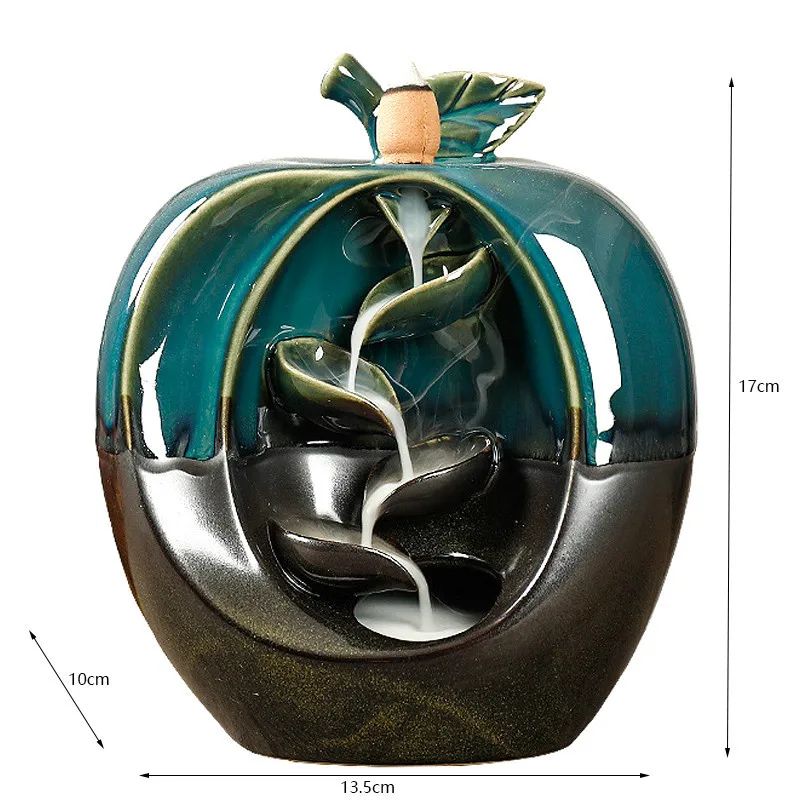 Яблока груши в форме курильница для благовоний горелка водопад печь