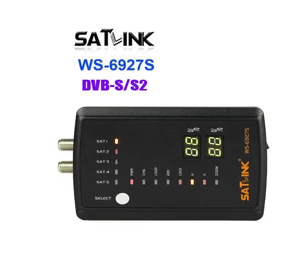 SATLINK WS-6927S DVB-S S2 цифрового сигнала Finder метр MPEG-2 MPEG4 искатель | Электроника