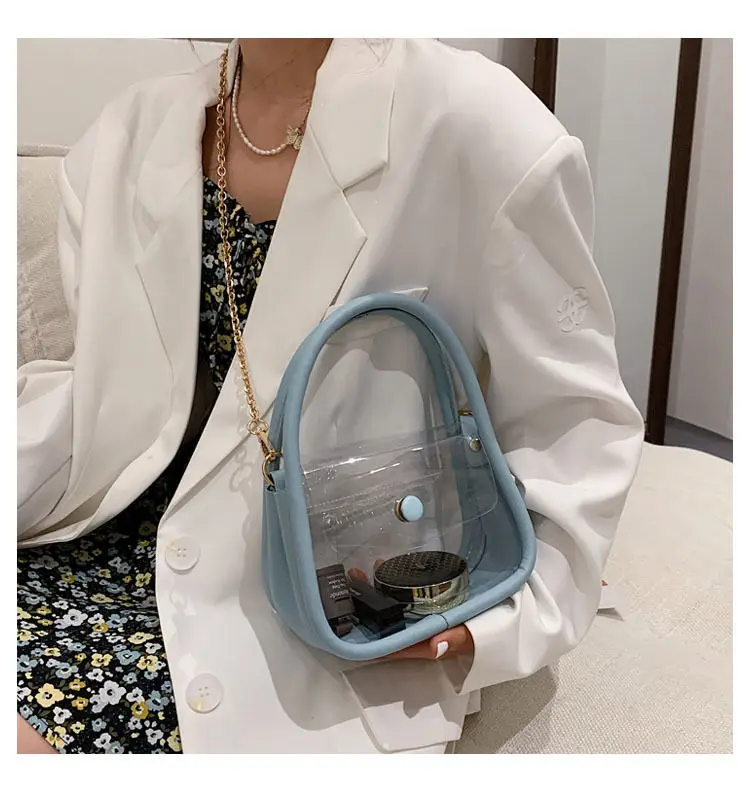 

Women's Handbags 2021 Summer New Ladies Bags Transparent Female Crossbody Bags Fashion Designer Shoulder Bags for Girls Tote Bag