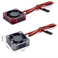 high speed 5v 7 4v metal cooling fan for 550 540 brushless motor esc rc car parts accessories