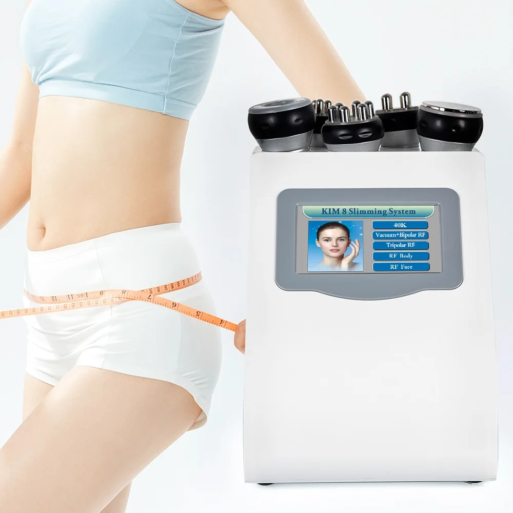 

5 в 1 40K ультразвуковое кавитационное устройство для похудения, вакуумная лазерная липосакция, антицеллюлитная RF машина для подтяжки кожи и ...