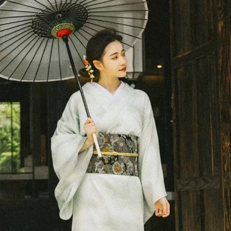Традиционное японское кимоно для косплея гейши юката женская одежда Оби косплей