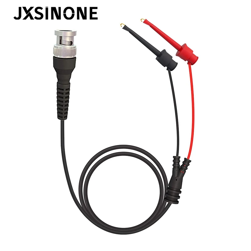 

Штепсельная Вилка JXSINONE P1007B BNC Q9 для двух зажим с крючком для испытания зондов, кабель-провод для осциллографа, генератора сигналов