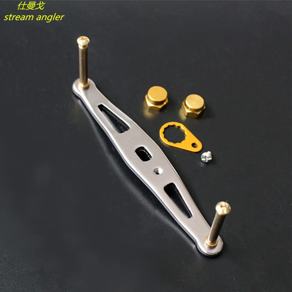 metal handle with shaft knob bent 100mm hole length 5mm*8mm 7mm*4mm left and right hands are all right suitable for A D S