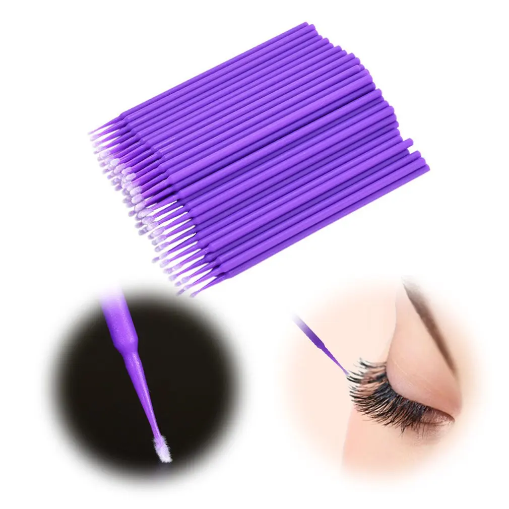 100 шт. одноразовые зубные микро щетки ватный тампон Аппликаторы трубка для