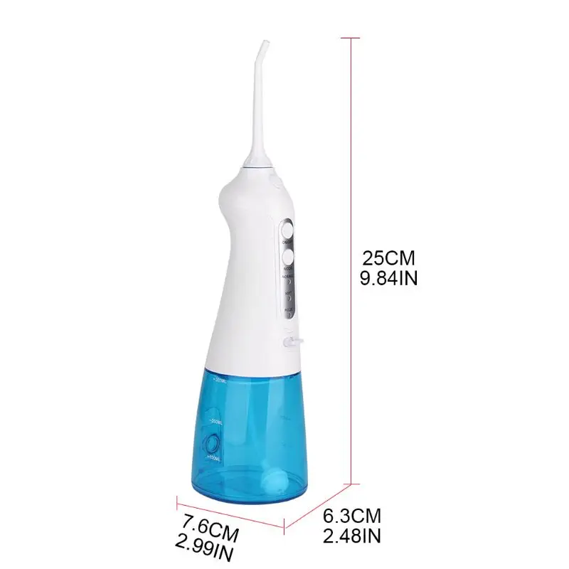 

300ML Oral Irrigator USB Rechargeable Water Flosser Dental Water Jet Spray Kit