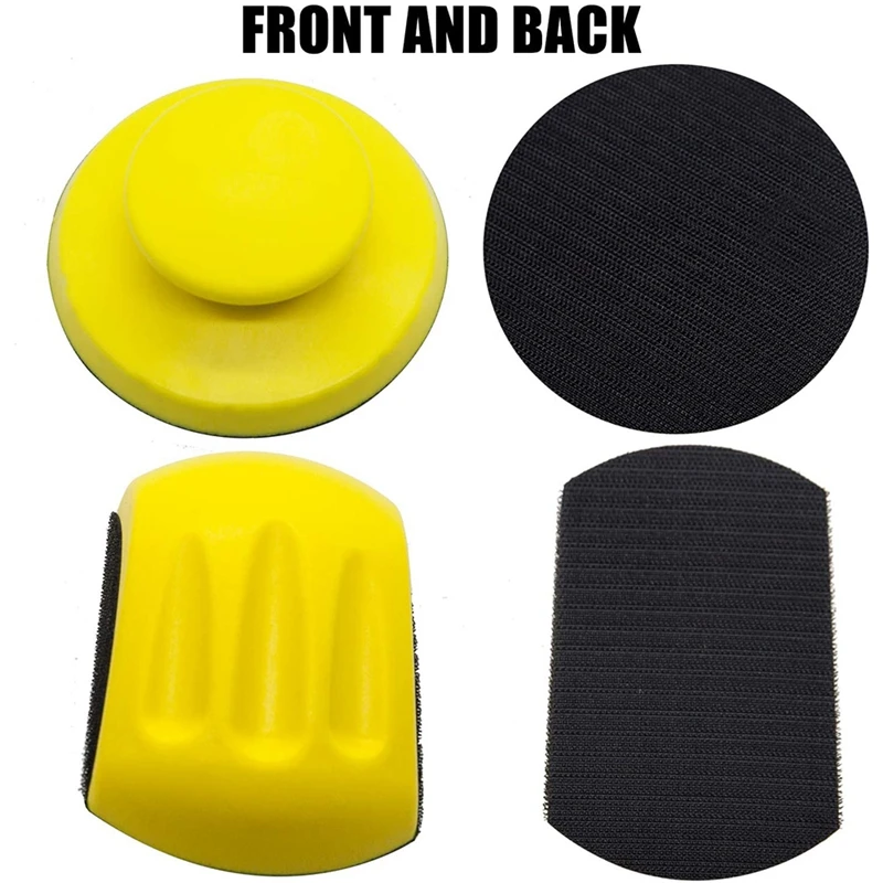 Ручные шлифовальные блоки 5-дюймовая подложка с крючком для мыши песочный коврик