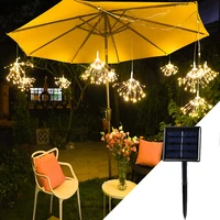 100120150180 led solar firework string lights waterproof 8 modes twinkle hanging fairy light for christmas party decoration