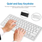 Универсальная беспроводная Bluetooth-клавиатура, 84 клавиши, Бесшумная игровая Офисная Клавиатура, черная, белая, ультратонкая, иврит, английский, 9,7 дюйма
