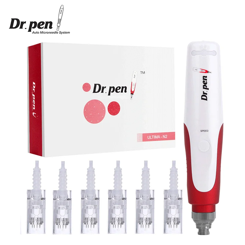 Dr. Pen Ultima N2 Professional Microneedling Pen Wireless Electric Skin Repair Tools with 6 PCS 12-Pin Replacement Cartridges