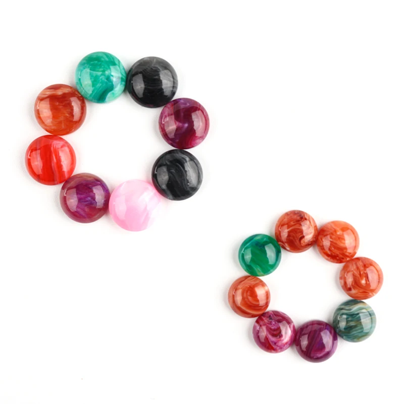 Xinyao 30 шт./лот 10 мм 12 имитация мраморного узора черный белый узор ракушки смешанные